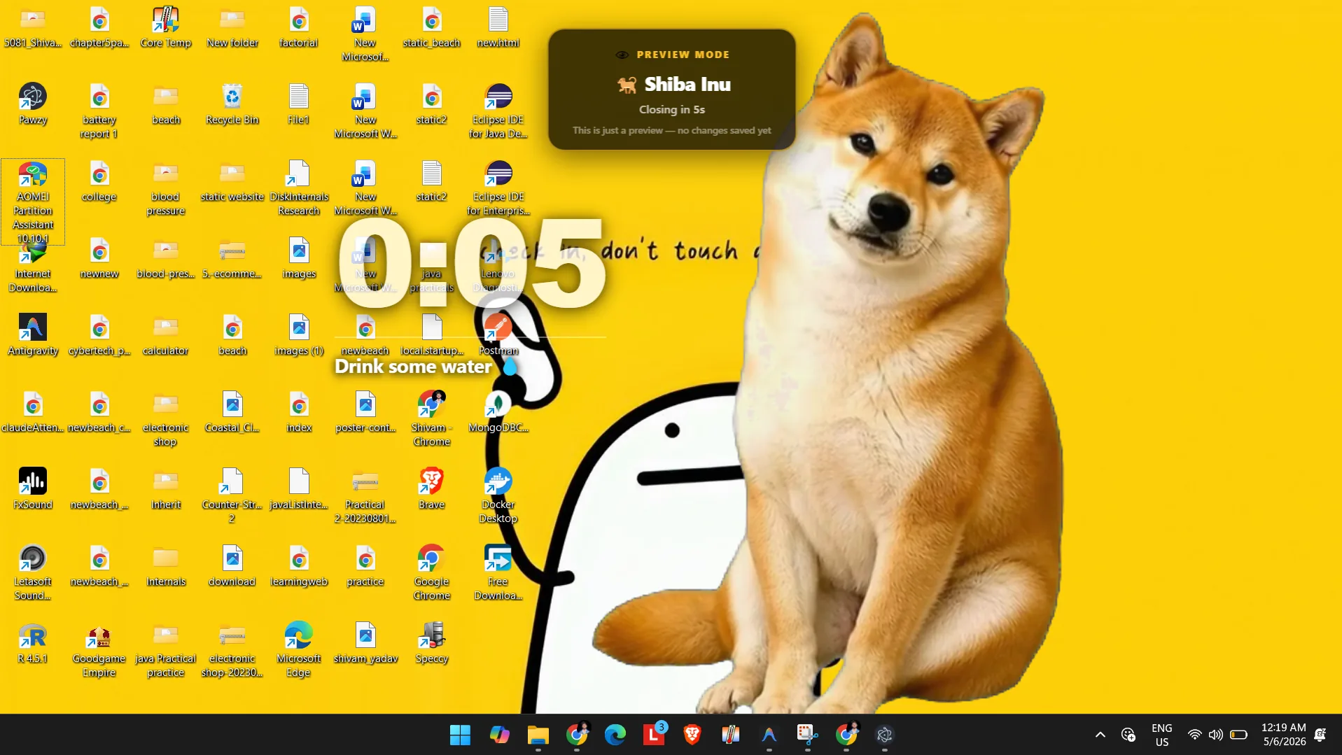 Shiba Inu Screen Blocker Preview